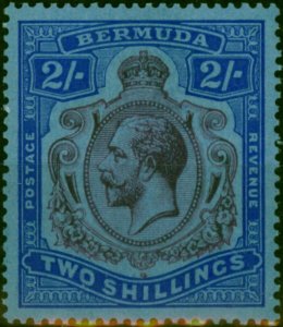 Bermuda 1927 2s Purple & Bright Blue-Pale Blue SG88 Fine & Fresh LMM