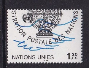 United Nations Geneva  #134 cancelled  1985 doves 1.20fr