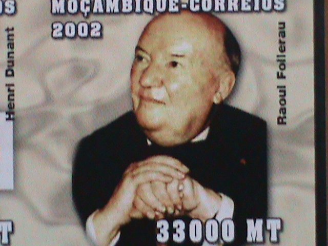 ​MOZAMBIQUE-2002-WORLD FAMOUS PERSONS-HIGH CATALOG VALUE IMPERF  MNH S/S VF