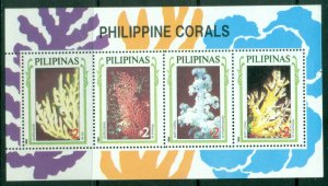 Philippines 1994 Philippine Corals MS MUH