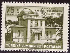 TURKEY Scott B84 MNH** Observatory Semi-Postal stamp