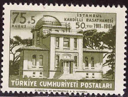 TURKEY Scott B84 MNH** Observatory Semi-Postal stamp