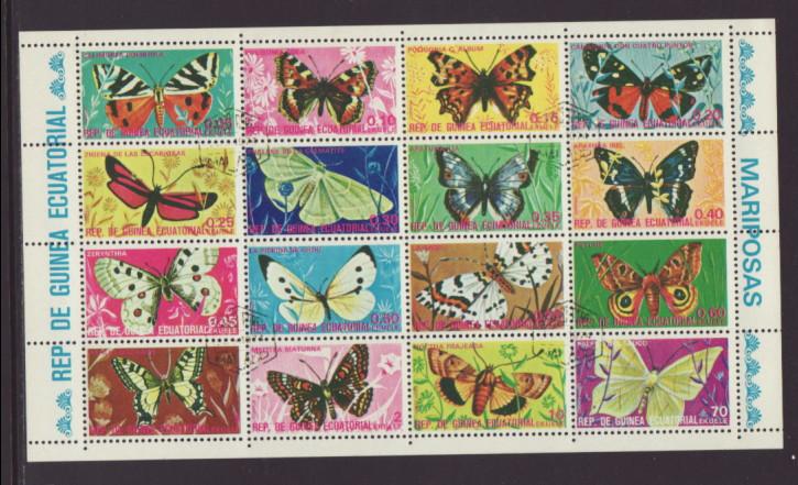 Equatorial Guinea Butterflies CTO VF