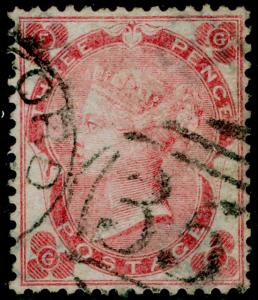 SG77, 3d pale carmine-rose, FINE used. Cat £325.