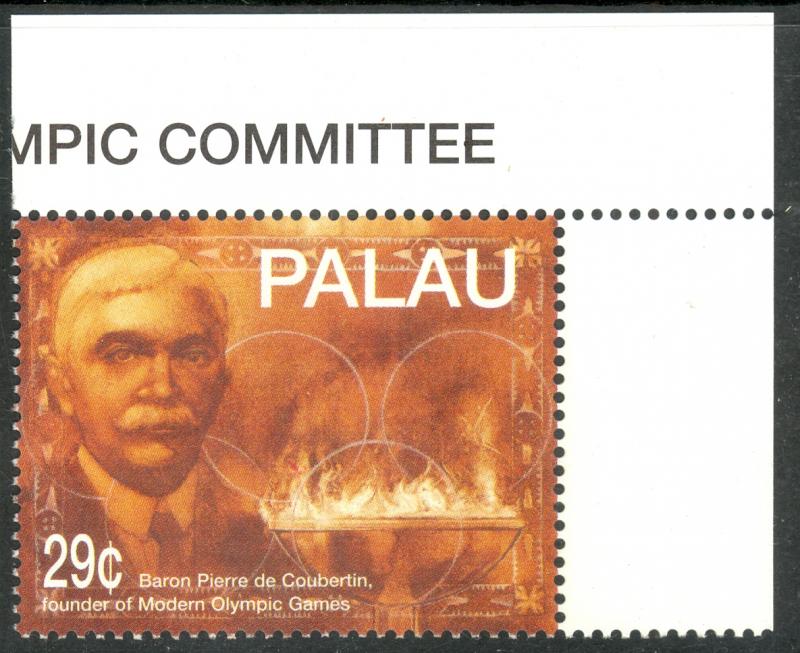 PALAU 1994 29c Pierre de Coubertin OLYMPICS Issue Sc 327 MNH