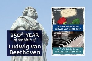 Grenada 2020 - Ludwig Van Beethoven Music - Souvenir Stamp Sheet Scott 4377 MNH