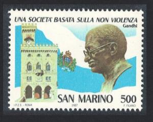San Marino Mahatma Gandhi 'A Society based on Non-violence' 1v SG#1303