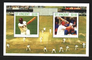 Saint Vincent and the Grenadines. 1988. bl59. Baseball. MNH.