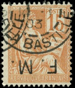 France Scott #M1a Used  Military Stamp  Inverted Overprint