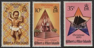 Gilbert & Ellice 170-172 (mnh full set of 3) Christmas 1970