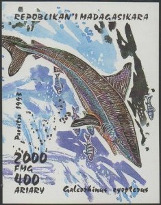 Madagascar 1993 SG1115 Sharks MS IMPERFORATE MNH