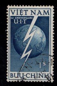 South Vietnam Scott 17 Used  ITU stamp