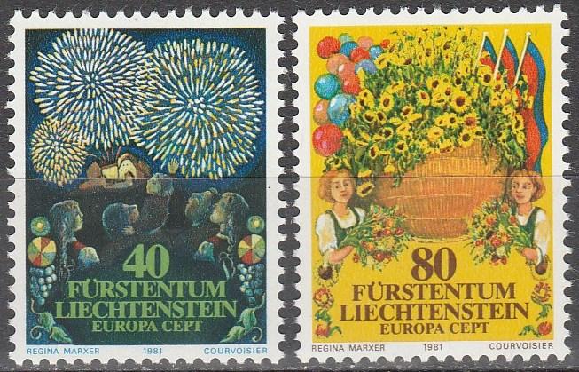 Liechtenstein #708-9 MNH F-VF (SU6029)