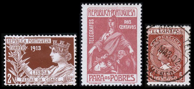 Portugal Scott Not Listed Postal Tax Telegram/Telegraph Stamps, Mint/Used F-VF B