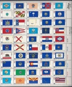 SCOTT  1633-82  STATE FLAGS  13¢  SHEET OF 50  MNH