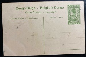 Mint Belgian Congo Stationery RPPC Postcard Cover Mayumba Station 