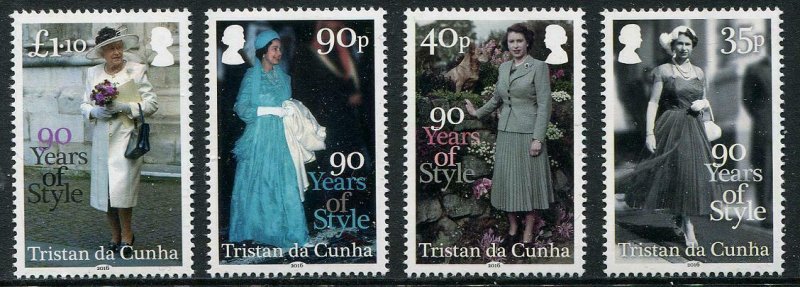 HERRICKSTAMP NEW ISSUES TRISTAN DA CUNHA Sc.# 1075-75 QE II 90th Birthday