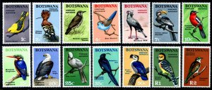 HERRICKSTAMP BOTSWANA Sc.# 19-32 1967 Birds