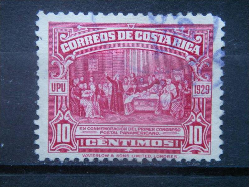 COSTA RICA, 1930, used 10c, Dated “1929” Scott 156