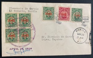 1929 Manila Philippines First Flight Airmail Cover To Tayabas Pilot Signed