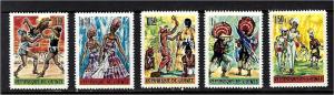 Guinea set Scott # 405-9 &Mint Never Hinged