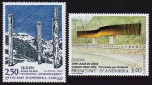 HERRICKSTAMP ANDORRA (FR) Sc.# 425-26 Europa 1993