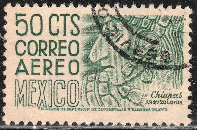 MEXICO C193, 50c 1950 Definitive wmk 279 Used. VF. (840)