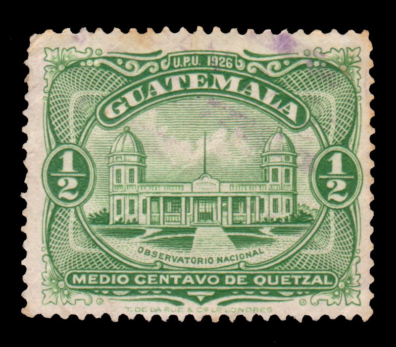 GUATEMALA STAMP 1929 SCOTT # 233. USED. # 4