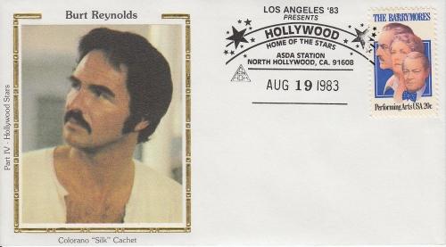 1983 Burt Reynolds Colorano Hollywood Stars Part IV