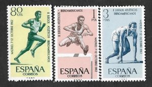 SE)1962 SPAIN FROM THE SPORTS SERIES, 2ND IBERO-AMERICAN ATHLETICS