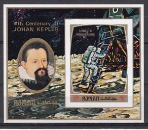 Ajman, Mi cat. 999, BL297 B. Apollo 11, Moon Landing s/sheet.