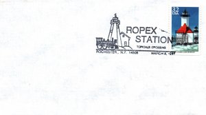 SPECIAL PICTORIAL POSTMARK CANCEL LIGHTHOUSE SERIES ROPEX STATION ROCHESTER 1997