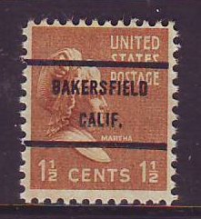 Bakersfield CA, 805-71 Bureau Precancel, 1½¢ M. Washington