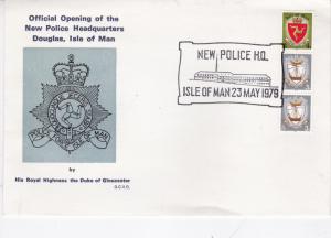 Isle Of Man 1979 Opening of New Police Headquarters Cover VGC