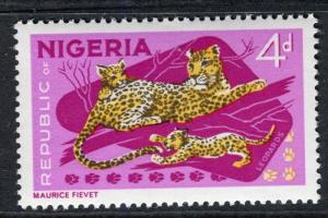 NIGERIA; 1965 early QEII Animals issue fine MINT MNH unmounted 4d. 