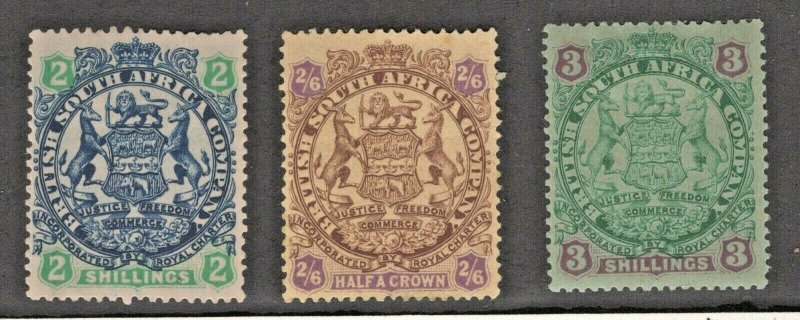 Rhodesia 34-36 F-VF Mint, No Gum HR 35 Some Faults CV. $237.50 (JH 3/14)GP 