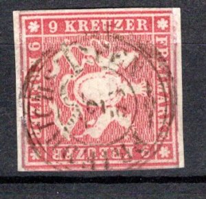 German States Wurttemberg Scott # 17, used