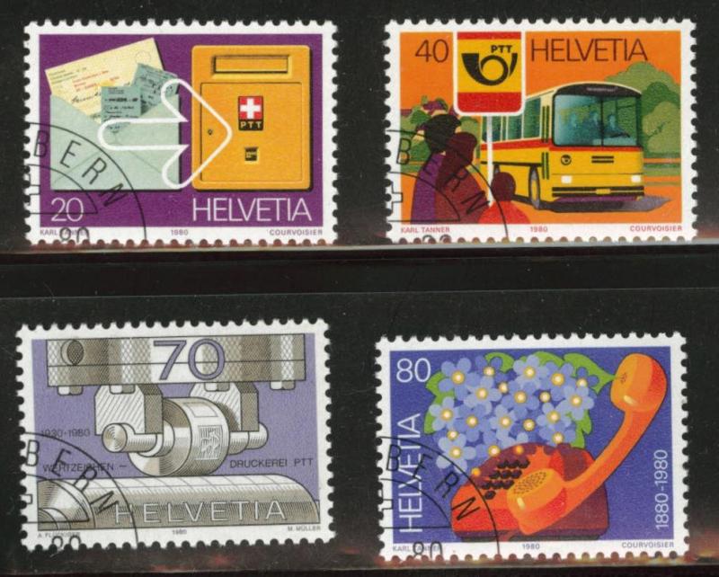 Switzerland Scott 687-690 MNH** precancel 1980 set