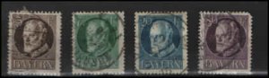 German States Bavaria SC# 95-97-102-108 used VF