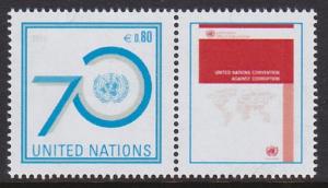 577 United Nations Vienna 2015 Personalized MNH