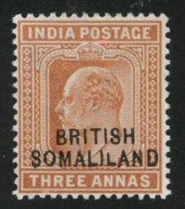 Somaliland Scott 24 MH* Unknown variety small 2nd L 1903