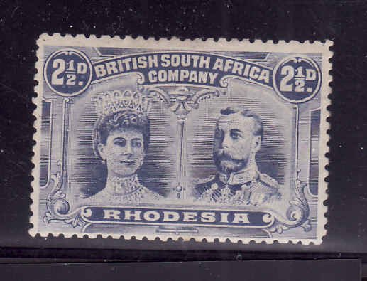 Rhodesia-Sc#104c-Unused hinged Queen Mary & KGV-2&1/2p