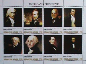 KURIL ISLAND -AMERICAN PRESIDENTS -MNH SHEET. VERY RARE PLEASE WATCH CAREFULLY