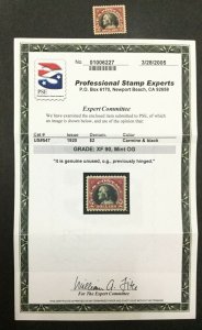 MOMEN: US STAMPS #547 MINT OG VLH **PSE GRADED CERT 90** LOT #34378