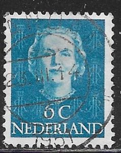 Netherlands 307: 6c Queen Juliana, used, F-VF