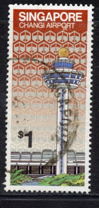 Singapore # 386, Used. CV $ 1.25