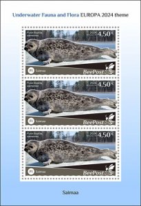 BEEPOST FINLAND - 2024 - Seals - Perf 3v Sheet - MNH - Private Issue