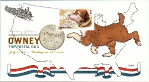 #4547 Owney the Postal Dog Montgomery FDC