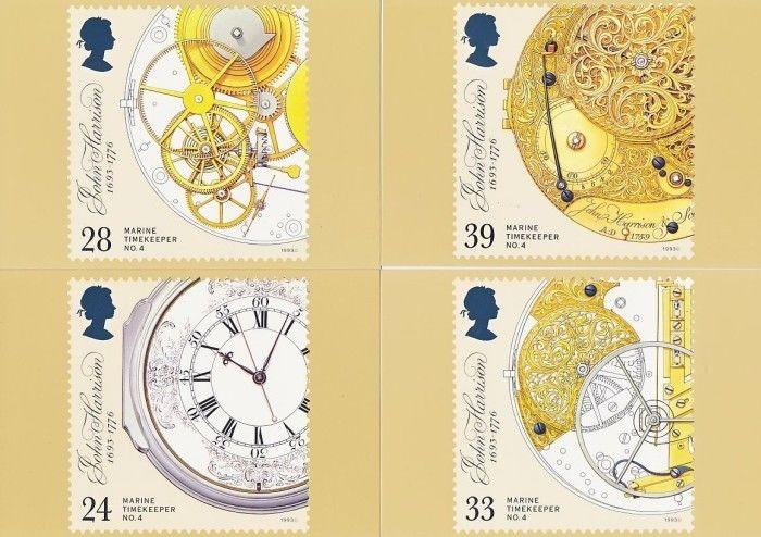 GB PHQ Scott 1489-1492, 1993 Marine Chronometer, set of 4