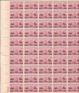 US Stamp - 1937 3c Navy, Farragut - 50 Stamp Sheet  - Scott #792